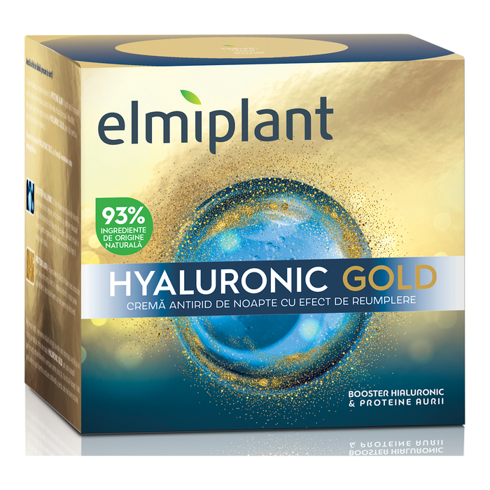 Elmiplant Hyaluronic Gold cremă antirid de noapte, 50 ml WALTI
