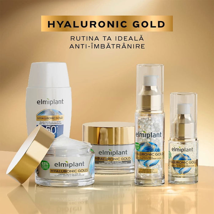 Elmiplant Hyaluronic gold cremă de zi antirid cu efect de umplere, 50 ml WALTI