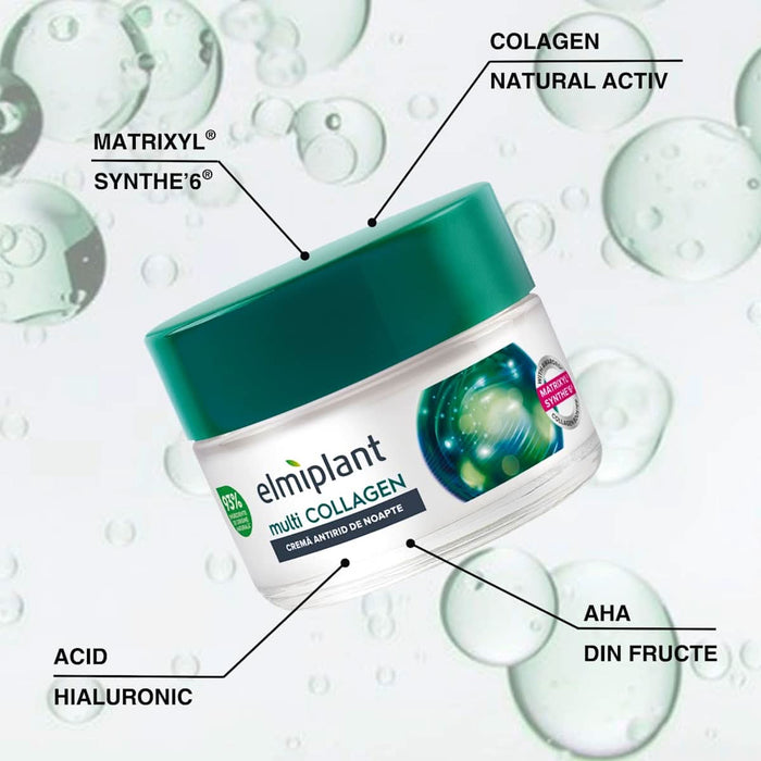 Elmiplant MultiCollagen cremă antirid de noapte, 50 ml WALTI