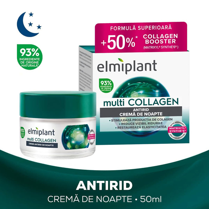 Elmiplant MultiCollagen cremă antirid de noapte, 50 ml WALTI