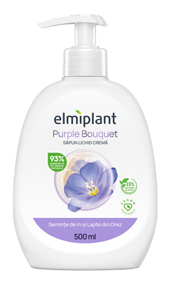 elmiplant Sapun Lichid Semințe de In & Lapte din Orez 500 ml - WALTI WALTI