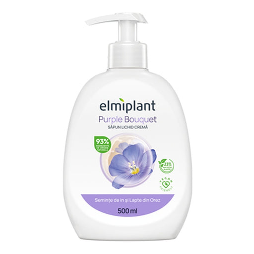 elmiplant Sapun Lichid Semințe de In & Lapte din Orez 500 ml - WALTI WALTI