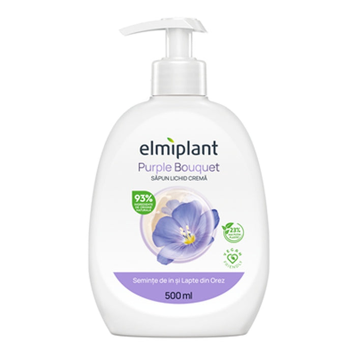 elmiplant Sapun Lichid Semințe de In & Lapte din Orez 500 ml - WALTI WALTI