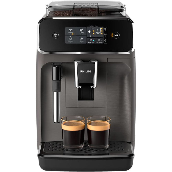 Espressor automat PHILIPS Seria 1200 EP1224/00, 1.8l, 1500W, 15 bar, gri inchis WALTI