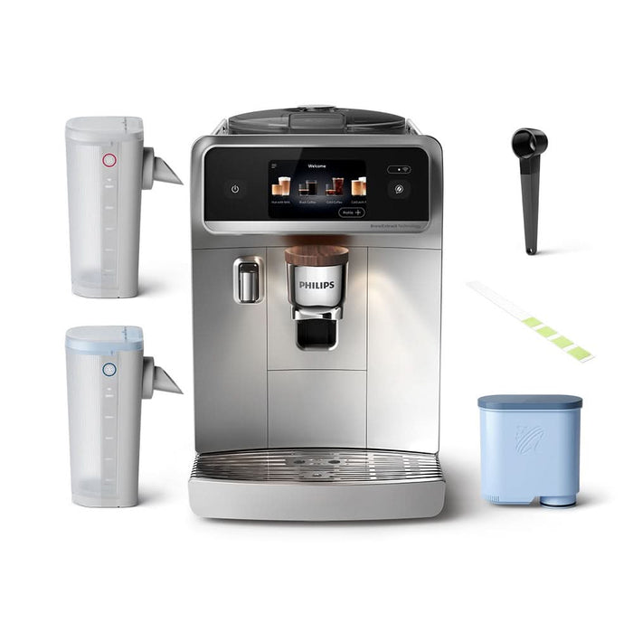 Espressor automat PHILIPS Cafe Aromis Seria 8000 EP8757/20, 1.9l, 1500W, 15 bar, argintiu deschis - WALTI WALTI