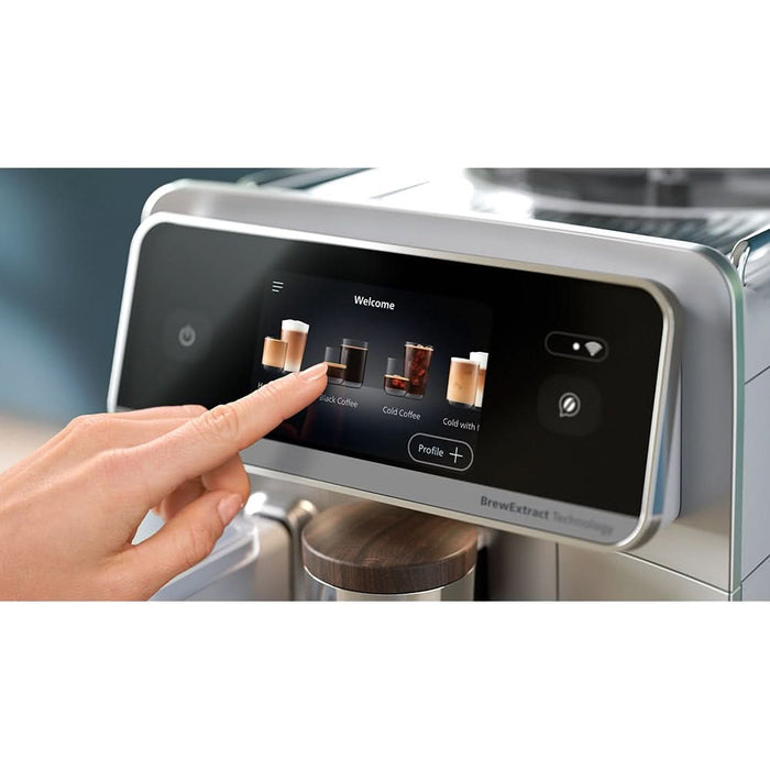 Espressor automat PHILIPS Cafe Aromis Seria 8000 EP8757/20, 1.9l, 1500W, 15 bar, argintiu deschis - WALTI WALTI