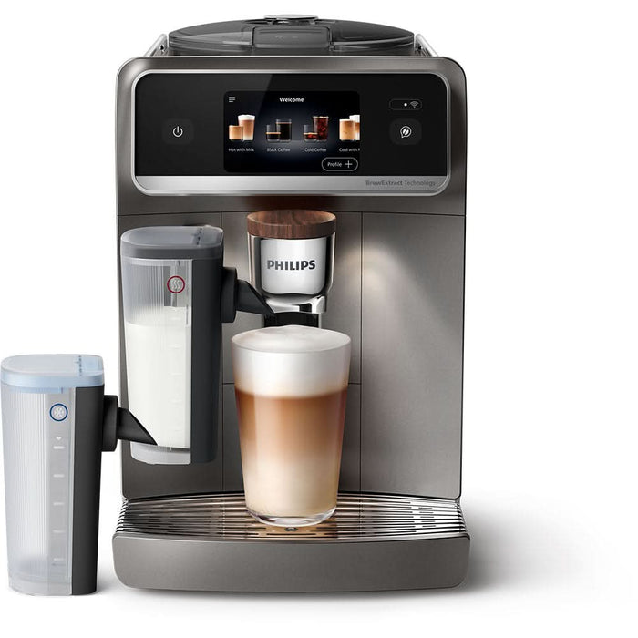 Espressor automat PHILIPS Cafe Aromis Seria 8000 EP8757/92, 1.9l, 1500W, 15 bar, argintiu inchis WALTI