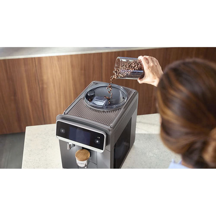 Espressor automat PHILIPS Cafe Aromis Seria 8000 EP8757/92, 1.9l, 1500W, 15 bar, argintiu inchis WALTI