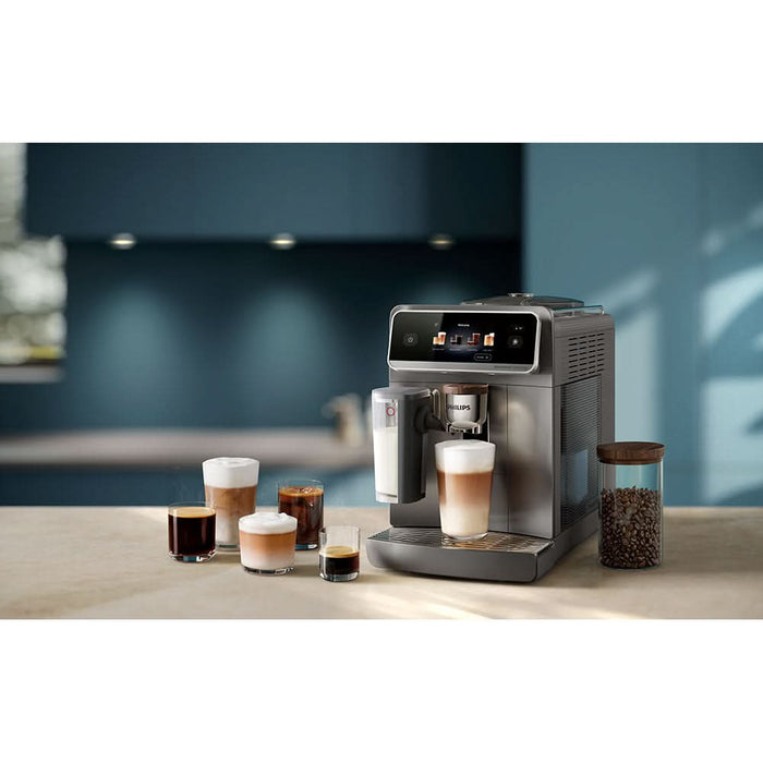 Espressor automat PHILIPS Cafe Aromis Seria 8000 EP8757/92, 1.9l, 1500W, 15 bar, argintiu inchis WALTI