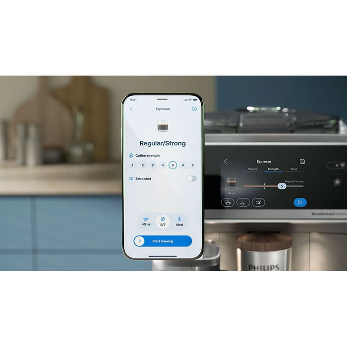 Espressor automat PHILIPS Cafe Aromis Seria 8000 EP8757/92, 1.9l, 1500W, 15 bar, argintiu inchis WALTI