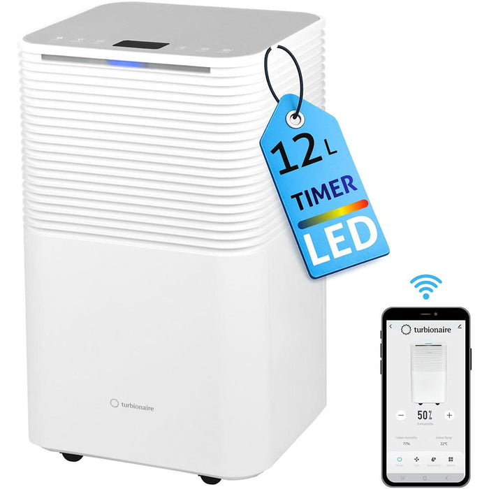 Dezumidificator aer Turbionaire EPI 12 WIFI, 12 l/zi, 200W, 120 m/h, timer, alb WALTI