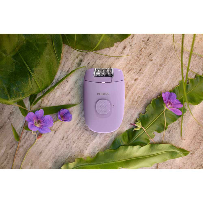 Epilator PHILIPS Seria 2000 BRE237/00, 1 viteza, 2 accesorii, retea, lila WALTI