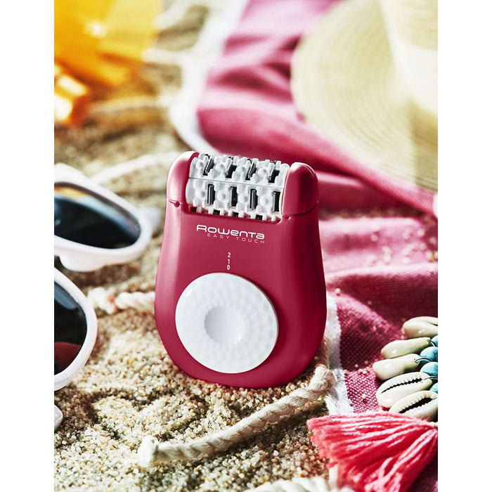 Epilator ROWENTA EP1120F0, 24 pensete, 2 viteze, 3 accesorii, Easy Touch, retea, roz WALTI