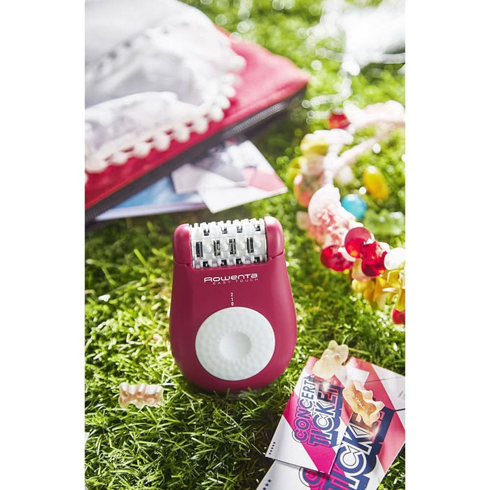 Epilator ROWENTA EP1120F0, 24 pensete, 2 viteze, 3 accesorii, Easy Touch, retea, roz WALTI