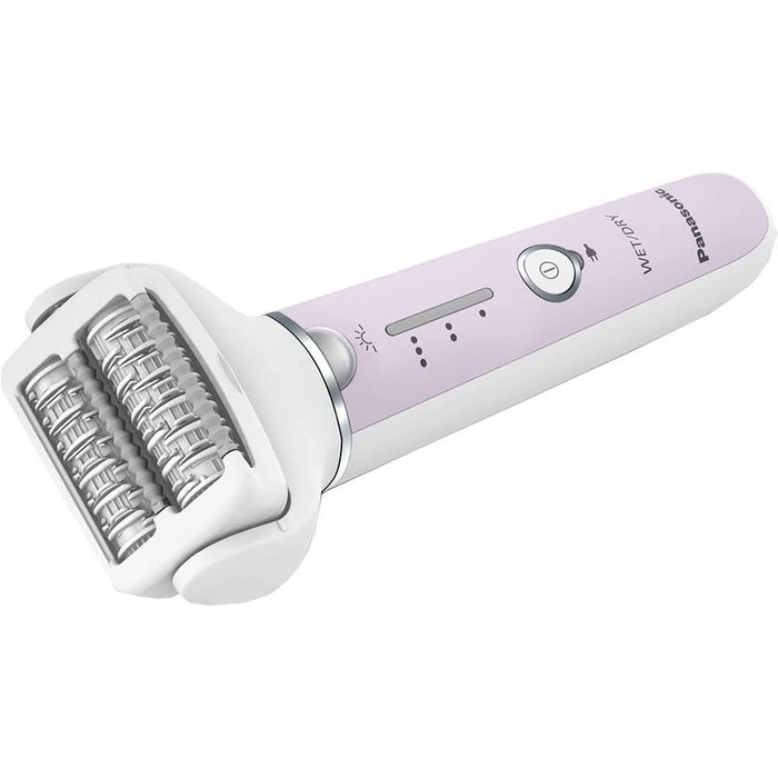 Epilator PANASONIC ES-EY30A-V503, 60 pensete, 3 viteze, 3 accesorii, Wet&Dry, acumulator, mov WALTI
