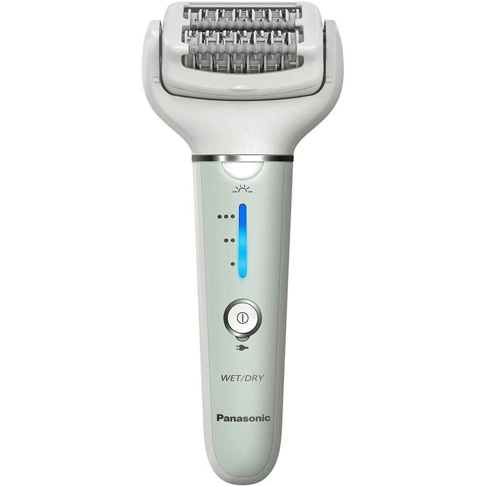 Epilator PANASONIC ES-EY70A-G503, 60 pensete, 3 viteze, 5 accesorii, Wet&Dry, acumulator, verde WALTI