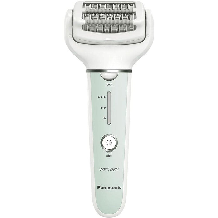 Epilator PANASONIC ES-EY70A-G503, 60 pensete, 3 viteze, 5 accesorii, Wet&Dry, acumulator, verde WALTI
