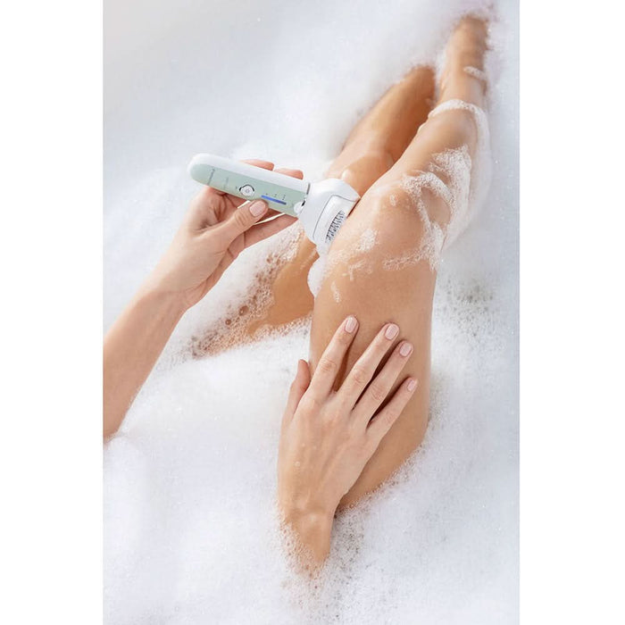 Epilator PANASONIC ES-EY70A-G503, 60 pensete, 3 viteze, 5 accesorii, Wet&Dry, acumulator, verde WALTI