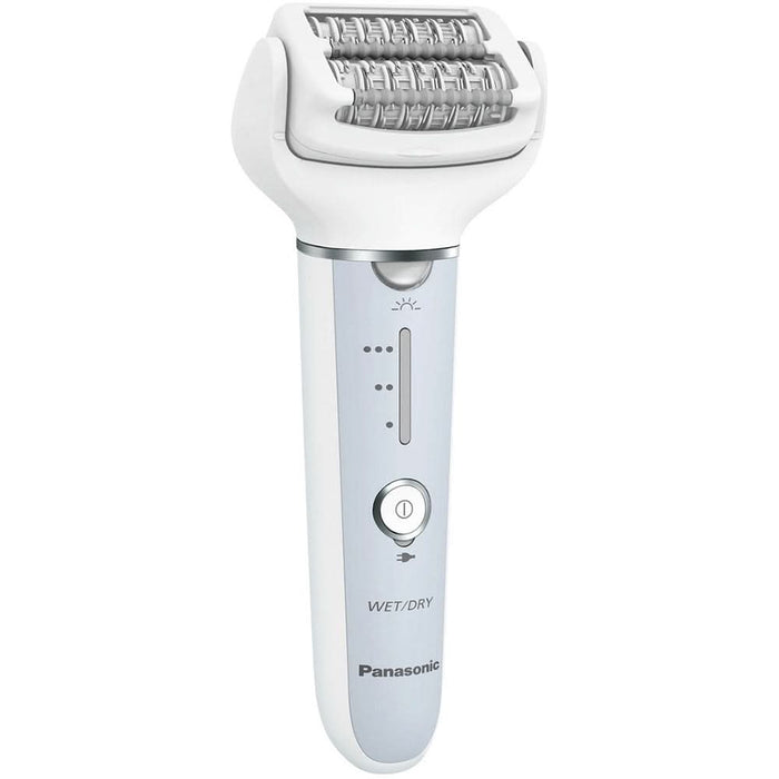 Epilator PANASONIC ES-EY90-A503, 60 pensete, 3 viteze, 8 accesorii, Wet&Dry, acumulator, gri WALTI