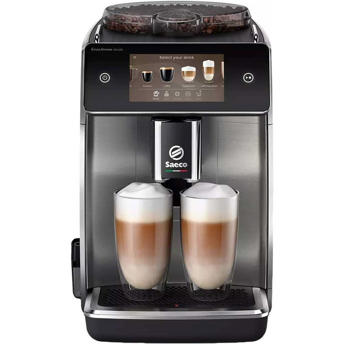 Espressor automat SAECO GranAroma Deluxe SM6685/00, 1.8l, 15 bar, 1500W, argintiu-negru - WALTI WALTI