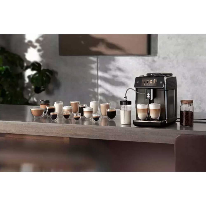 Espressor automat SAECO GranAroma Deluxe SM6685/00, 1.8l, 15 bar, 1500W, argintiu-negru - WALTI WALTI