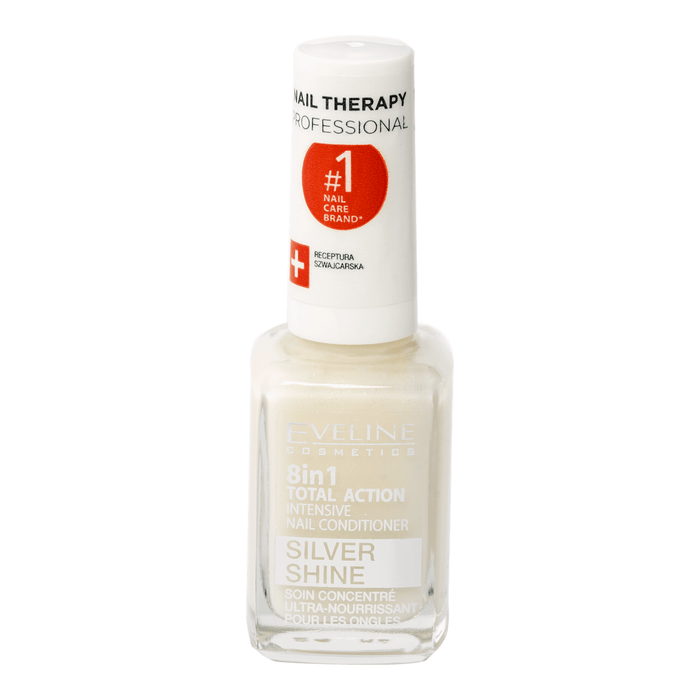 EVELINE COSMETICS Tratament profesional de unghii 8 în 1 Silver Shine, 12 ml WALTI