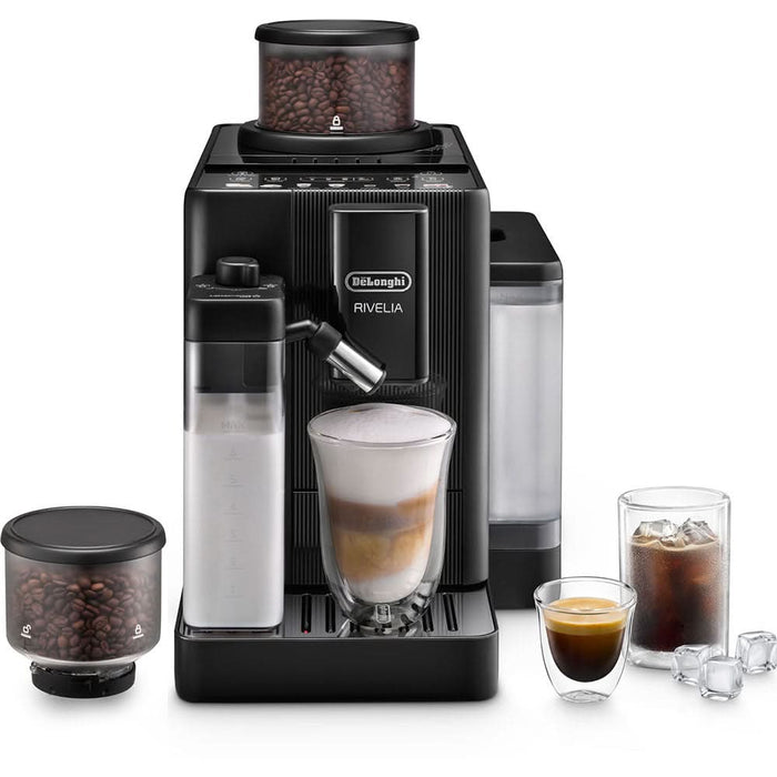 Espressor automat DELONGHI Rivelia Start EXAM420.55.BXL, 1.4l, 1450W, 15 bar, negru - WALTI WALTI