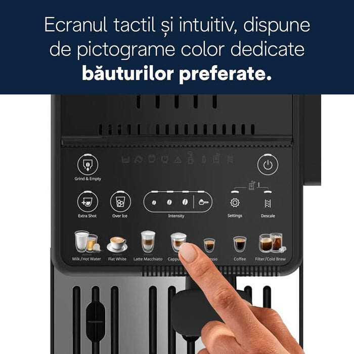 Espressor automat DELONGHI Rivelia Start EXAM420.55.BXL, 1.4l, 1450W, 15 bar, negru - WALTI WALTI