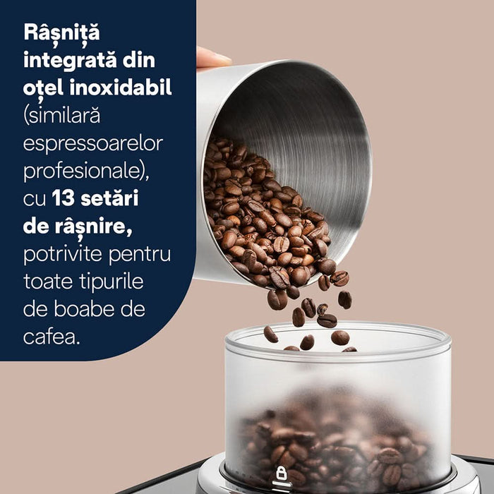 Espressor automat DELONGHI Rivelia Start EXAM420.55.BXL, 1.4l, 1450W, 15 bar, negru - WALTI WALTI