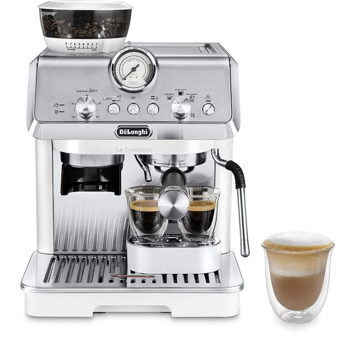 Espressor manual DELONGHI La Specialista Arte EC9155.W, 1.5l, 1300W, 15 bar, functia Active Temperature Control, alb-argintiu WALTI