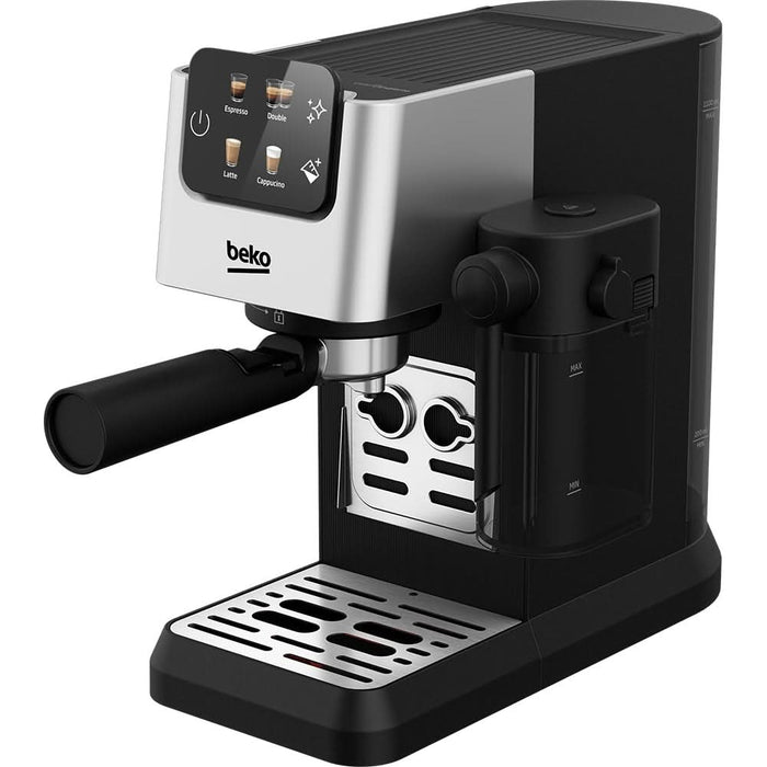Espressor manual BEKO CaffeExperto CEP5304X, 1.1l, 1600W, 15 bar, negru-argintiu WALTI