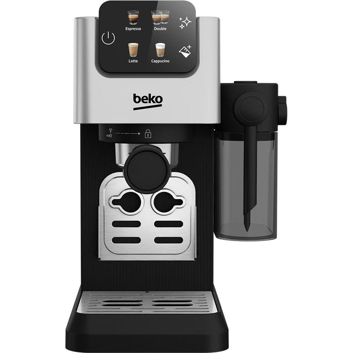 Espressor manual BEKO CaffeExperto CEP5304X, 1.1l, 1600W, 15 bar, negru-argintiu WALTI