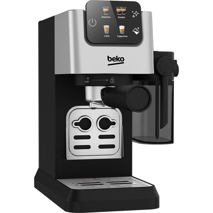 Espressor manual BEKO CaffeExperto CEP5304X, 1.1l, 1600W, 15 bar, negru-argintiu WALTI