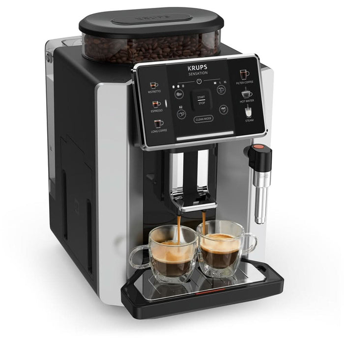 Espressor automat KRUPS Sensation EA910E10, 1.7l, 1450W, 15 bar, argintiu-negru WALTI