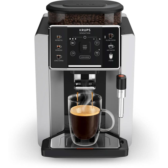 Espressor automat KRUPS Sensation EA910E10, 1.7l, 1450W, 15 bar, argintiu-negru WALTI