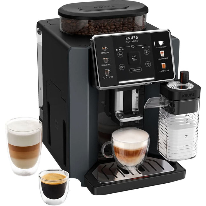 Espressor automat KRUPS Sensation Milk EA912B10, 1.7l, 1450W, 15 bar, negru WALTI