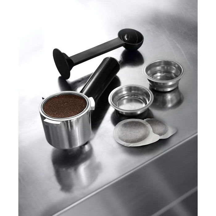 Espressor manual DELONGHI Dedica Style EC685.M, 1.1l, 1300W, 15 bar, sistem Cappuccino, argintiu-negru WALTI