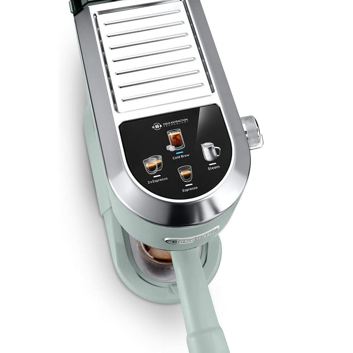Espressor manual DELONGHI Dedica Duo EC890.GR, 1.1l, 1450W, 15 bar, sistem Cappuccino, verde-argintiu WALTI