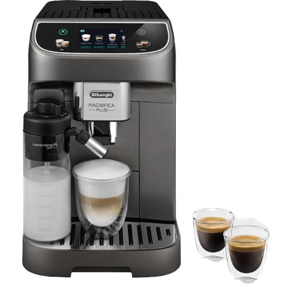 Espressor automat DELONGHI Magnifica Plus ECAM320.70.TB, 1.9l, 1450W, 15 bar, gri inchis-negru WALTI