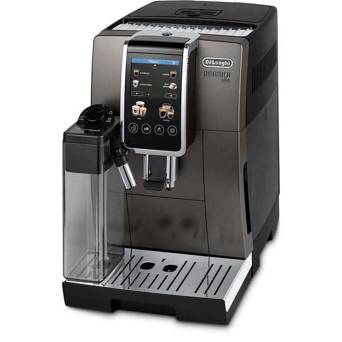 Espressor automat DELONGHI Dinamica Plus ECAM380.95.TB, 1.8l, 1450W, 15 bar, gri inchis-negru WALTI