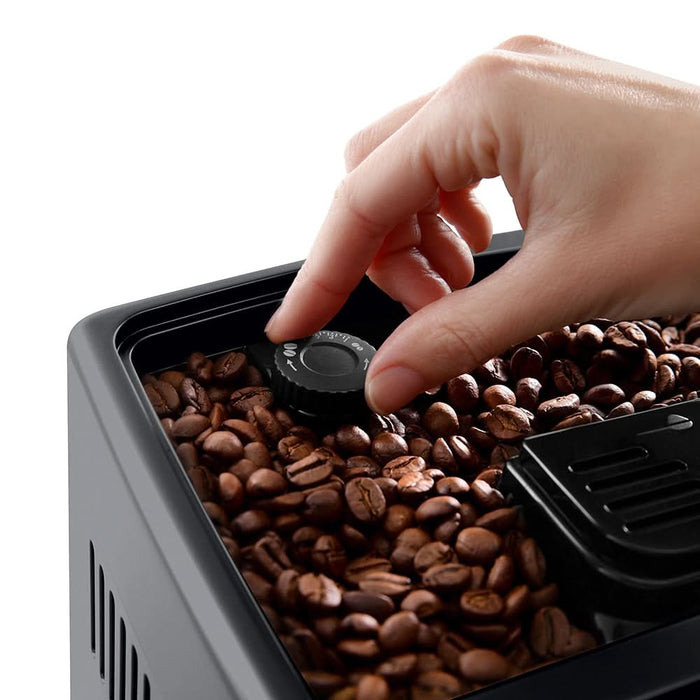 Espressor automat DELONGHI Dinamica Plus ECAM380.95.TB, 1.8l, 1450W, 15 bar, gri inchis-negru WALTI