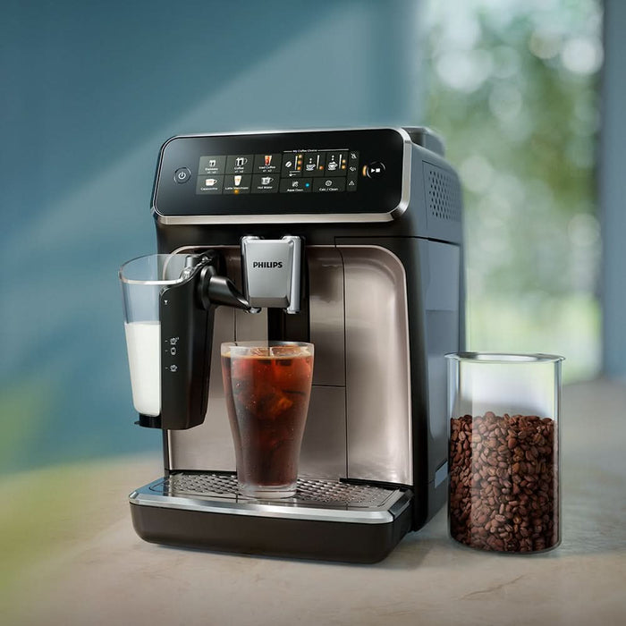 Espressor automat PHILIPS S3300 LatteGo EP3347/90, 1.8l, 1500W, 15 bar, crom-negru WALTI