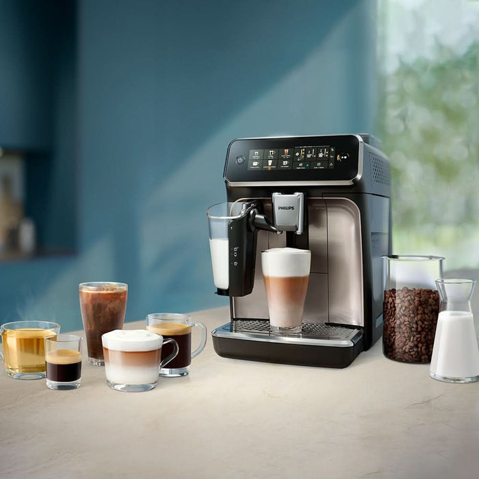 Espressor automat PHILIPS S3300 LatteGo EP3347/90, 1.8l, 1500W, 15 bar, crom-negru WALTI
