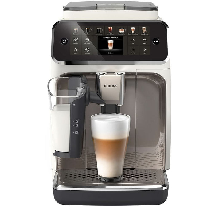 Espressor automat PHILIPS Seria 4400 EP4443/70, 1.8l, 1500W, 15 bar, alb-argintiu - WALTI WALTI