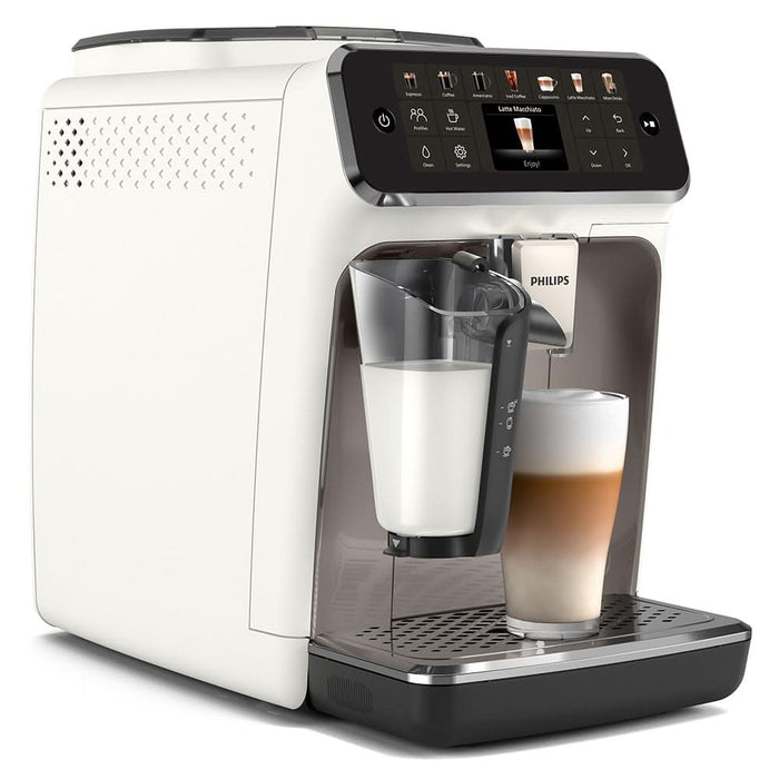 Espressor automat PHILIPS Seria 4400 EP4443/70, 1.8l, 1500W, 15 bar, alb-argintiu - WALTI WALTI