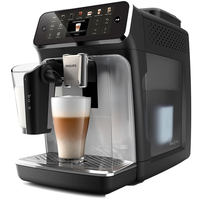 Espressor automat PHILIPS Seria 4400 EP4446/70, 1.8l, 1500W, 15 bar, argintiu-negru WALTI