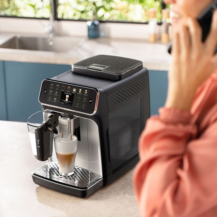 Espressor automat PHILIPS Seria 4400 EP4446/70, 1.8l, 1500W, 15 bar, argintiu-negru WALTI