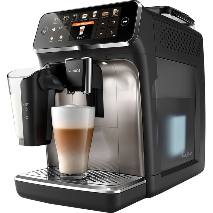 Espressor automat Philips LatteGo Seria 5400 EP5447/90, 1.8l, 1500W, 15 bar, negru-argintiu WALTI