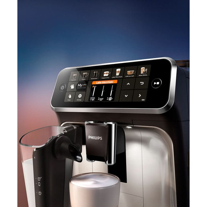 Espressor automat Philips LatteGo Seria 5400 EP5447/90, 1.8l, 1500W, 15 bar, negru-argintiu WALTI