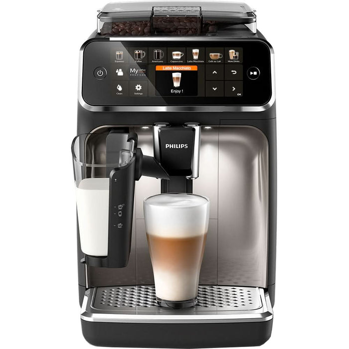 Espressor automat Philips LatteGo Seria 5400 EP5447/90, 1.8l, 1500W, 15 bar, negru-argintiu WALTI
